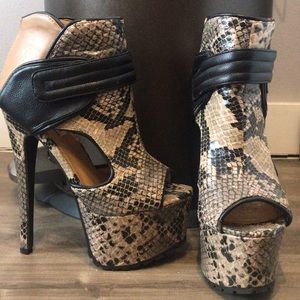 Steve Madden Snake Print Heels
